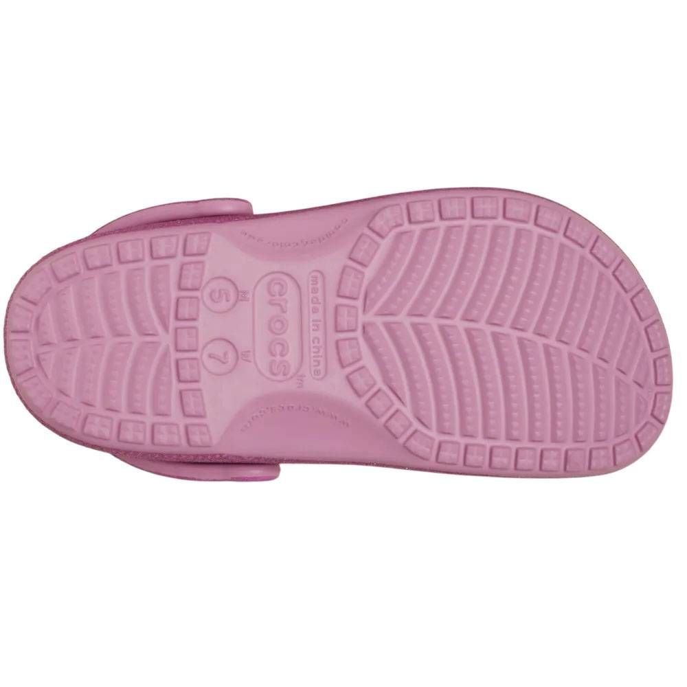 Sandália Crocs Classic Iridescent Glitter Feminino 211005-5BX Rosa 7