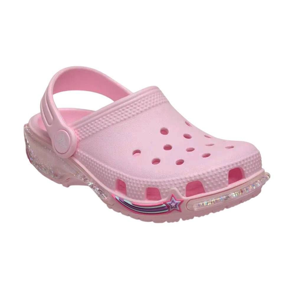 Sandália Inf Crocs Classic Star Sparkle Shaker 211620-6ZW Rosa 3