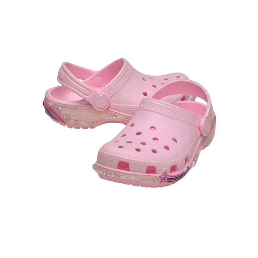 Sandália Inf Crocs Classic Star Sparkle Shaker 211620-6ZW Rosa 4