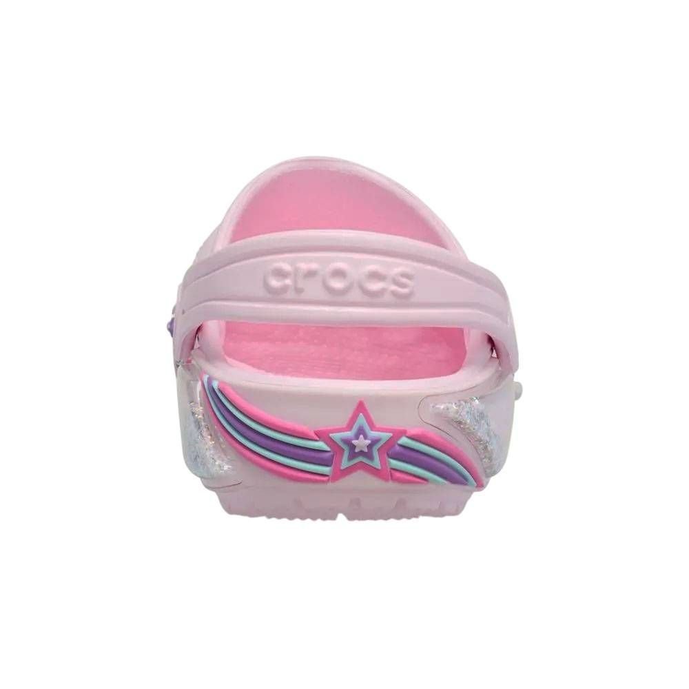 Sandália Inf Crocs Classic Star Sparkle Shaker 211620-6ZW Rosa 5
