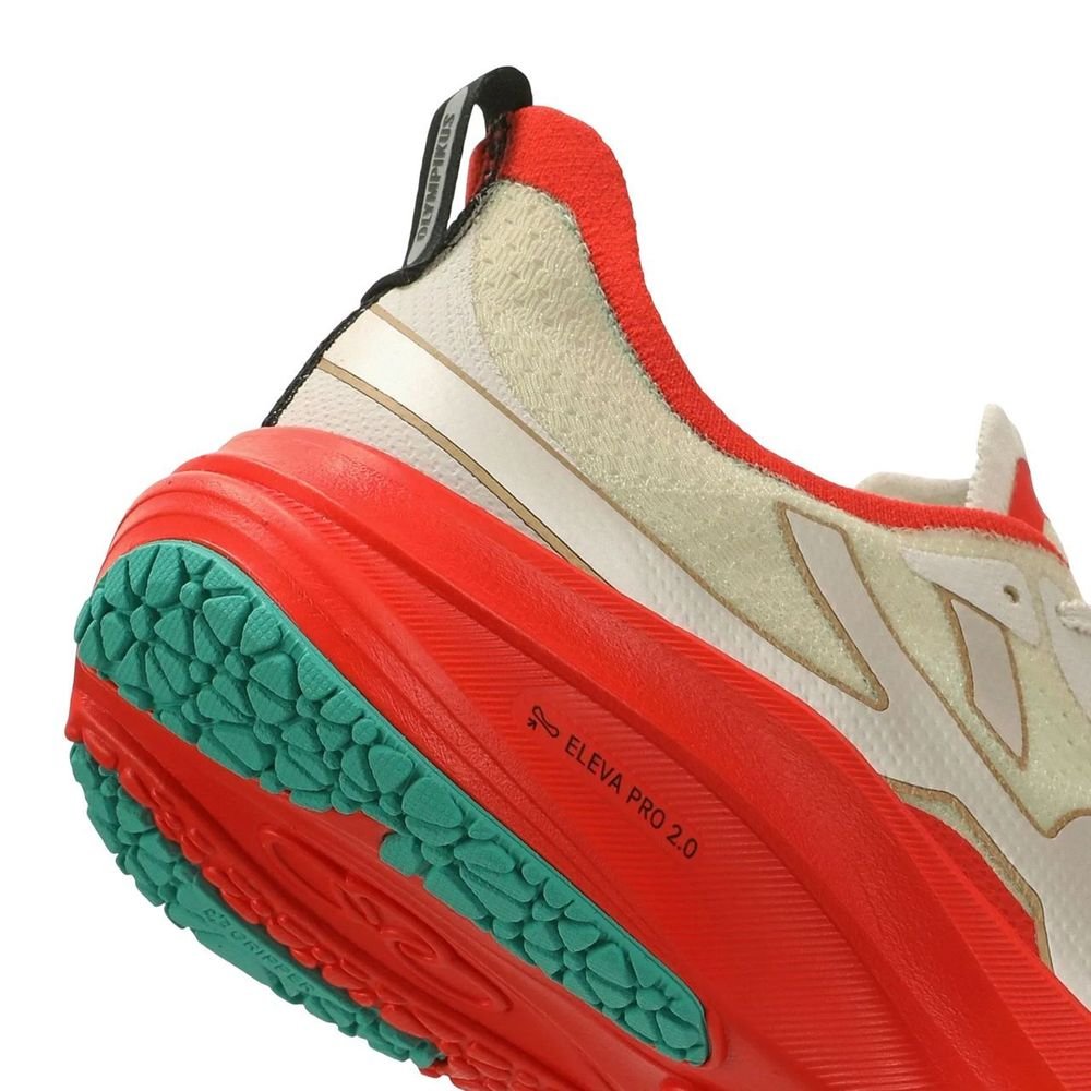 Tênis Olympikus Corre 4 Unissex 43720366-ALGSOL Creme/Vermelho 6