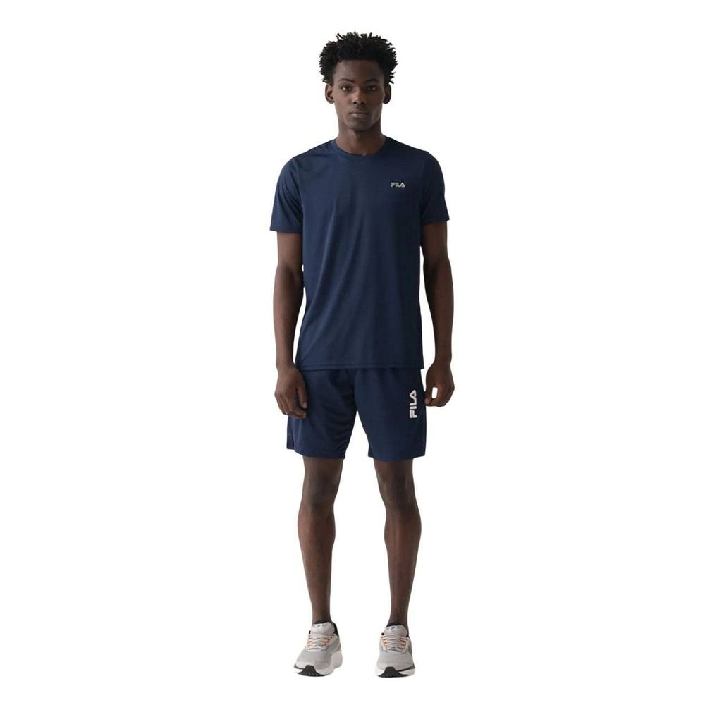 Camiseta Fila M/C Myler Masculina F11AT00726-140 Azul Marinho/Prata 2