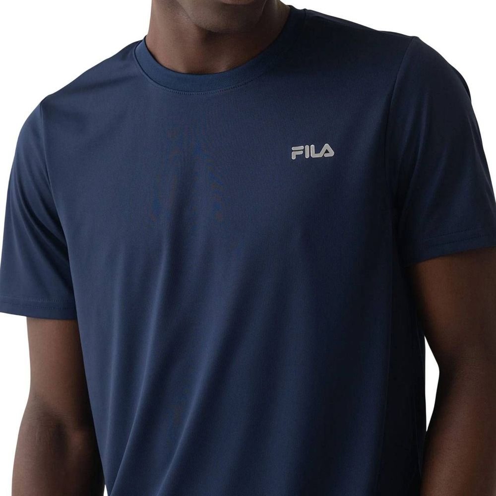 Camiseta Fila M/C Myler Masculina F11AT00726-140 Azul Marinho/Prata 3