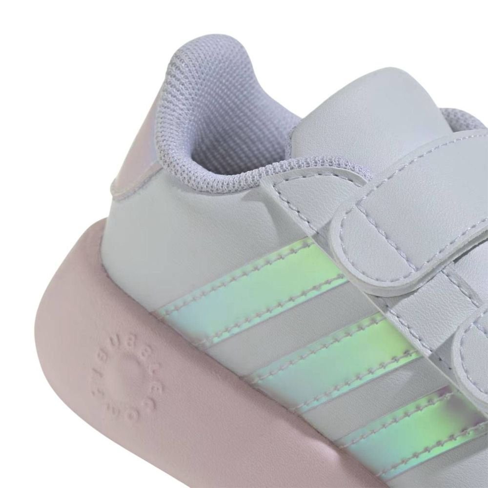 Tênis Infantil Adidas Grand Court JQ5657 Branco/Rosa Claro 6