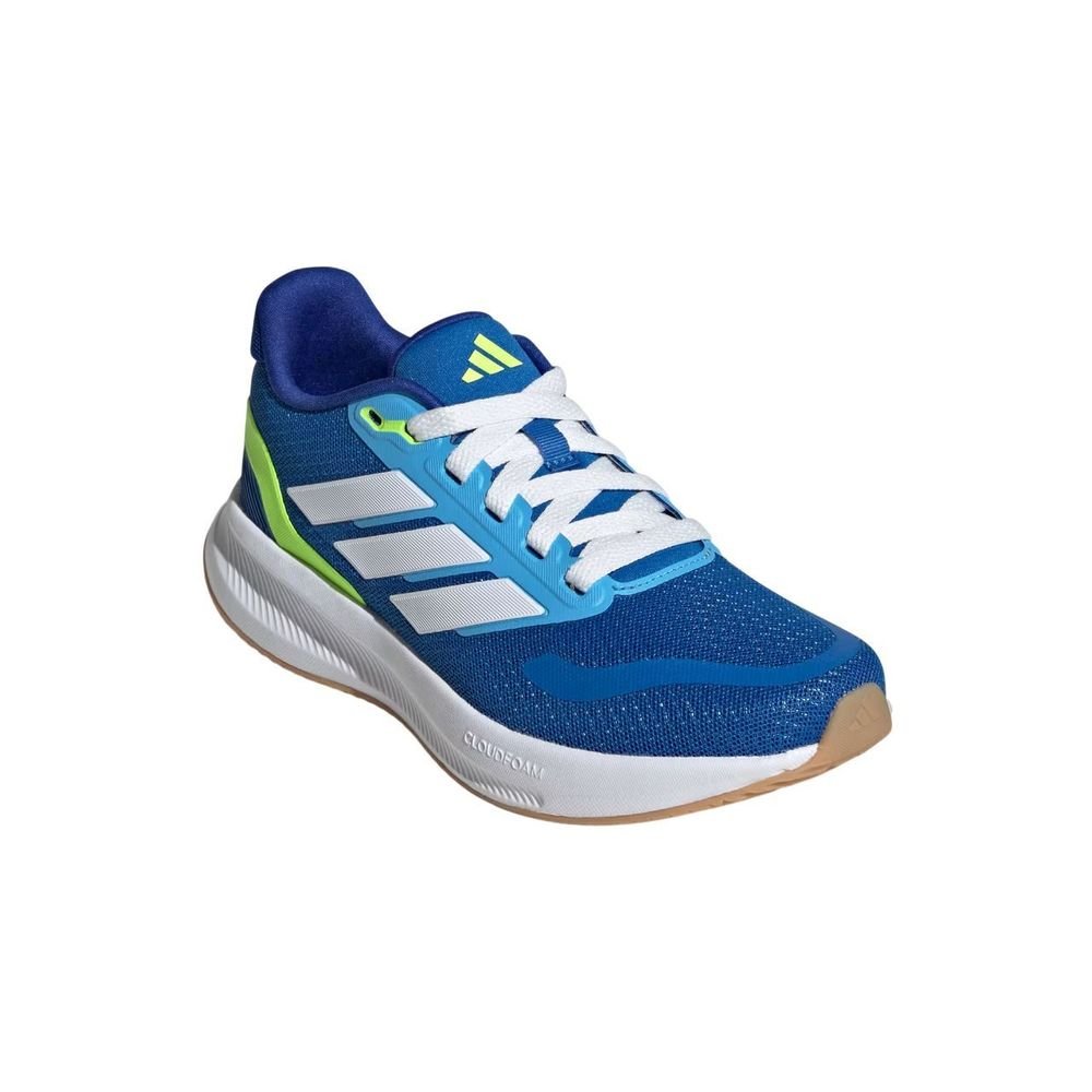 Tênis Juvenil Adidas Runfalcon JQ8137 Azul/Verde 3