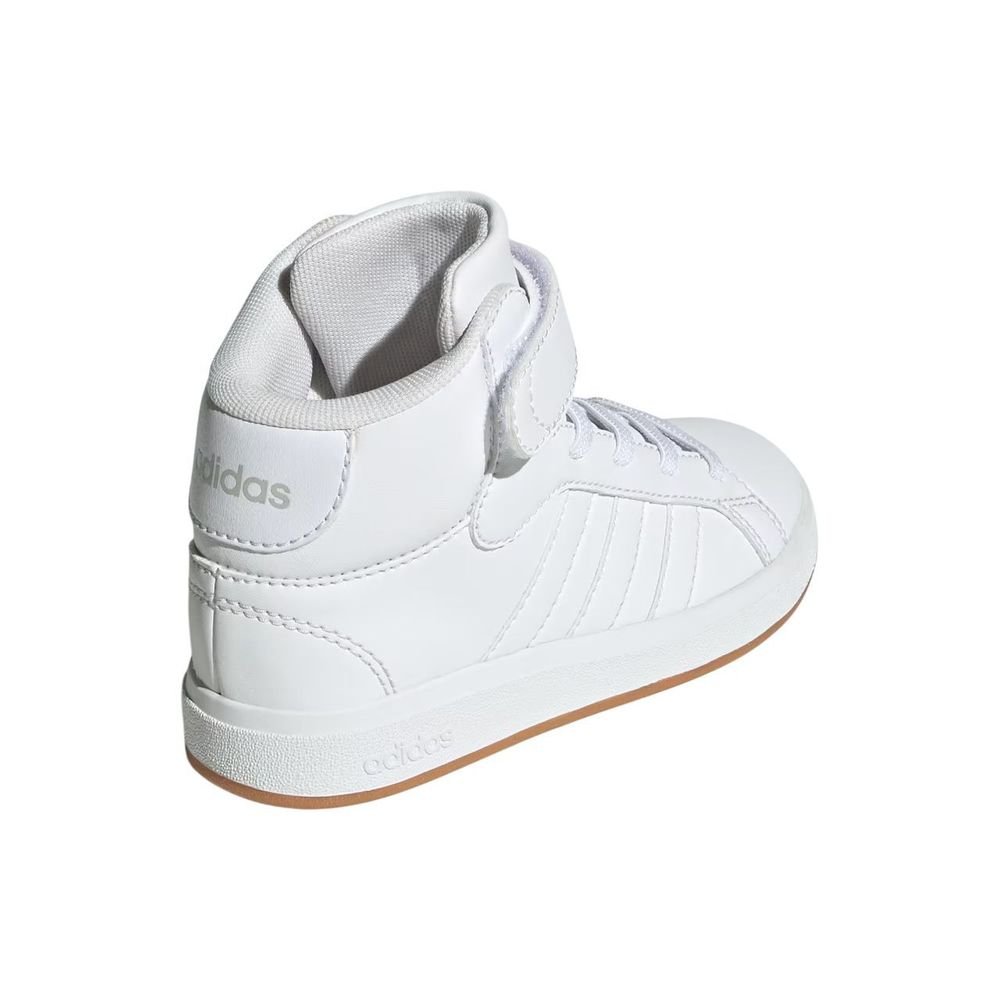 Tênis Juvenil Adidas Grand Court Mid JR0803 Branco 4