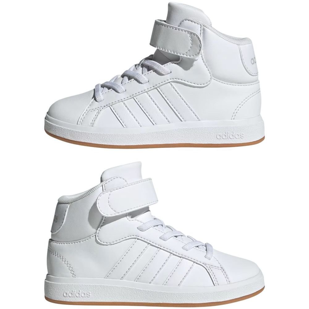 Tênis Juvenil Adidas Grand Court Mid JR0803 Branco 5