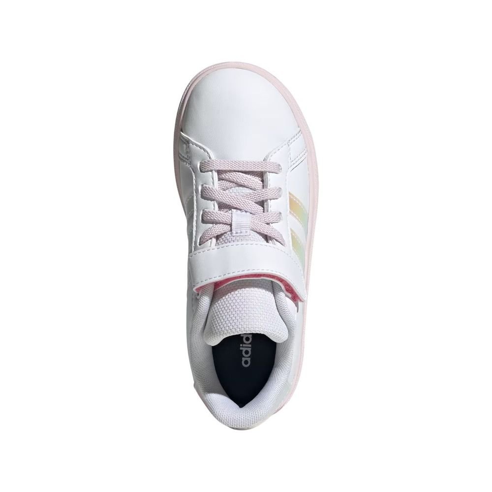 Tênis Juvenil Adidas Grand Court 2.0 JS3939 Branco/Rosa 5
