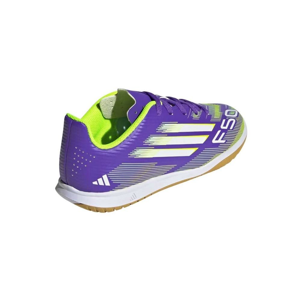 Chuteira Juvenil Adidas Futsal F50 Club JI0042 Roxo/Verde Claro 3