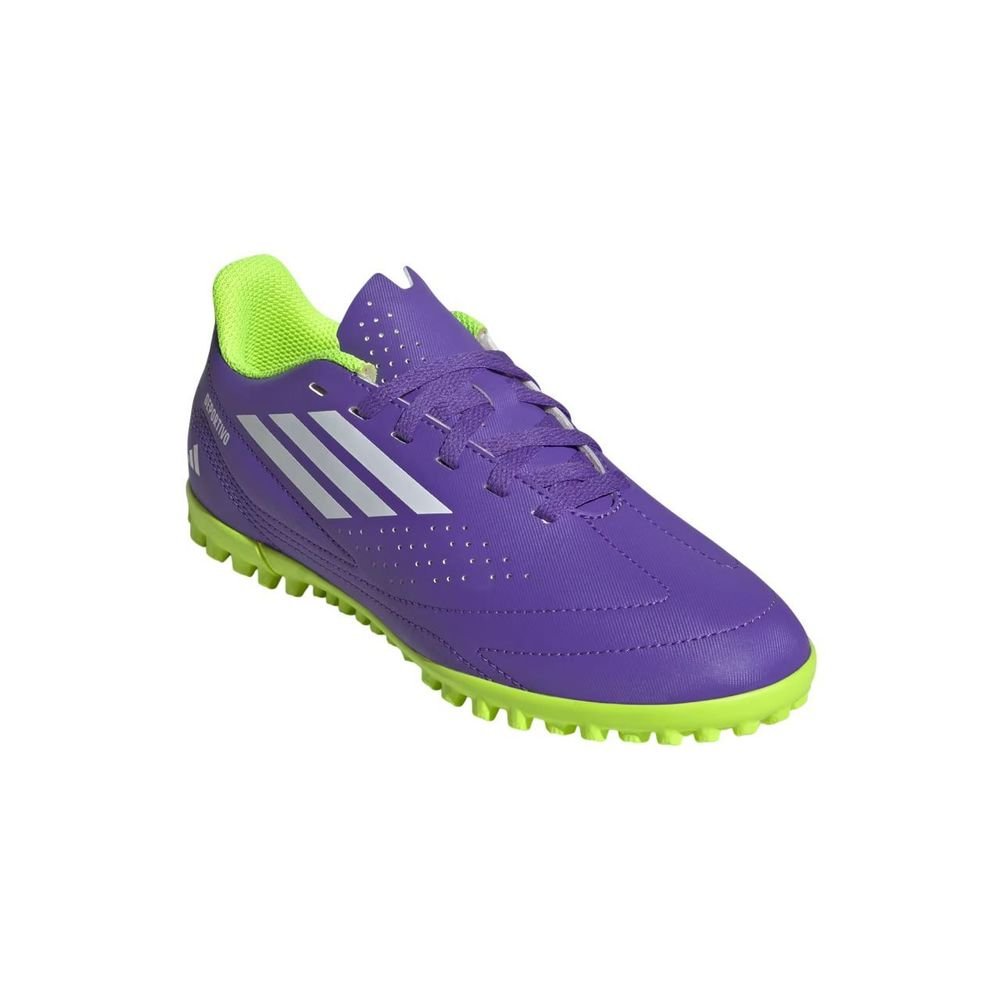 Chuteira Juvenil Adidas Society Deportivo III JS0185 Roxo/Verde 4