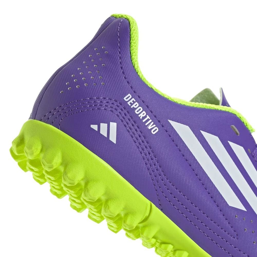 Chuteira Juvenil Adidas Society Deportivo III JS0185 Roxo/Verde 9
