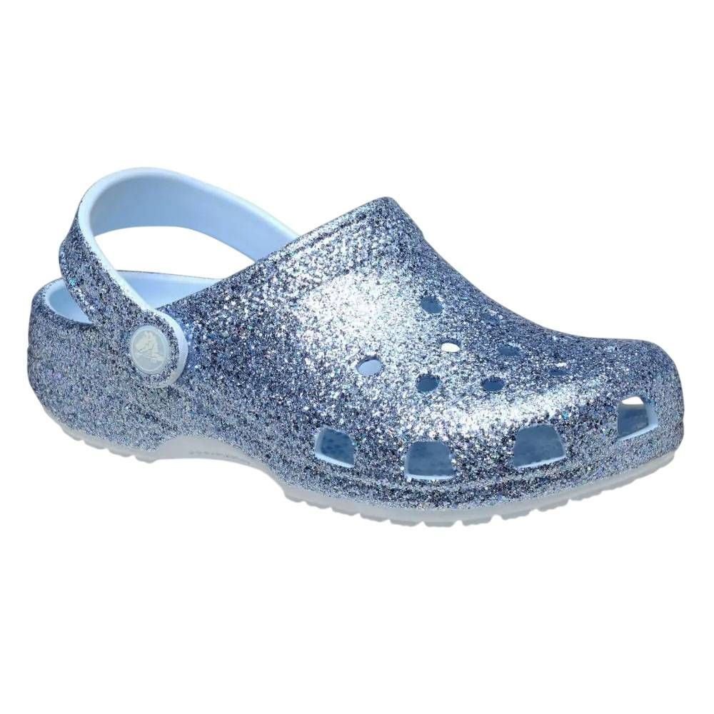 Sandália Juvenil Crocs Classic Chunky Glitter Cg K 211939-4WK Azul 2