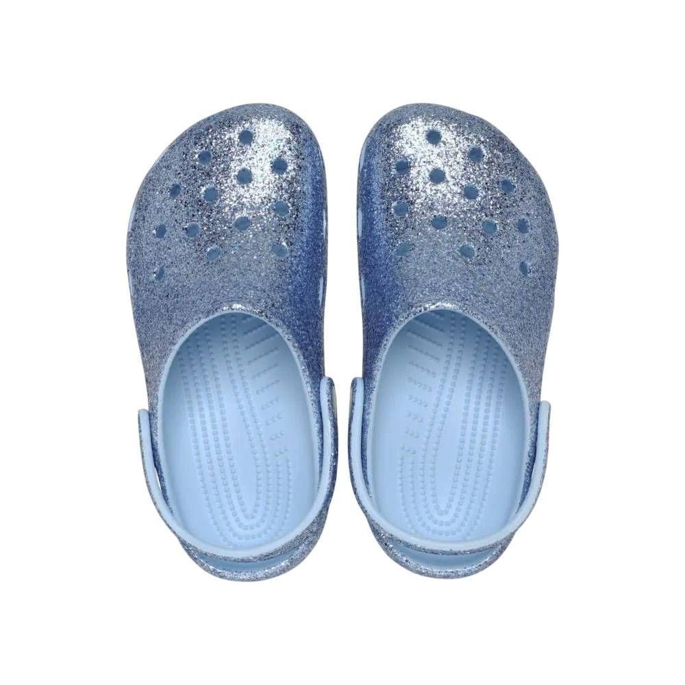Sandália Juvenil Crocs Classic Chunky Glitter Cg K 211939-4WK Azul 5