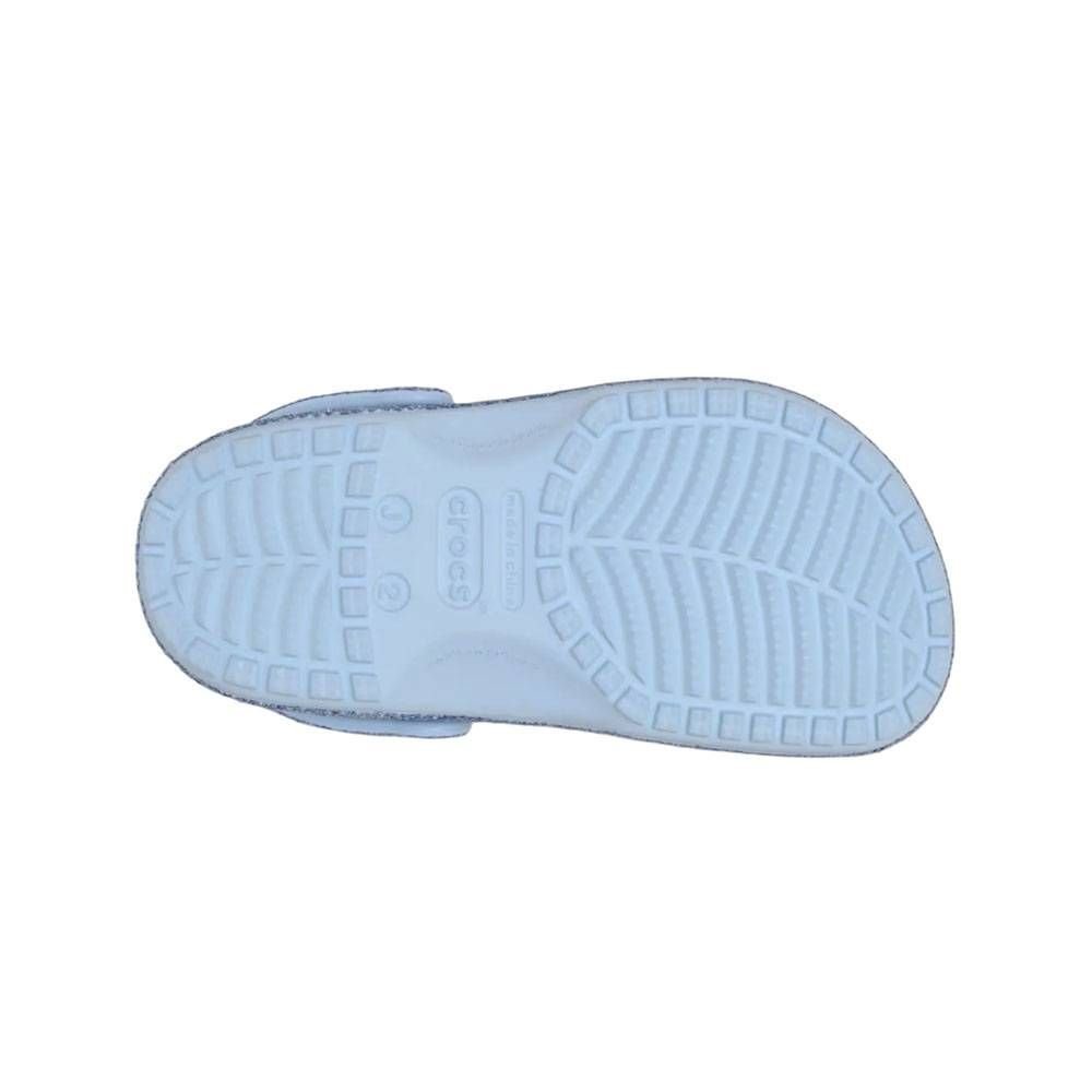 Sandália Inf Crocs Classic Chunky Glitter Clog T 211940-4WK Azul 7