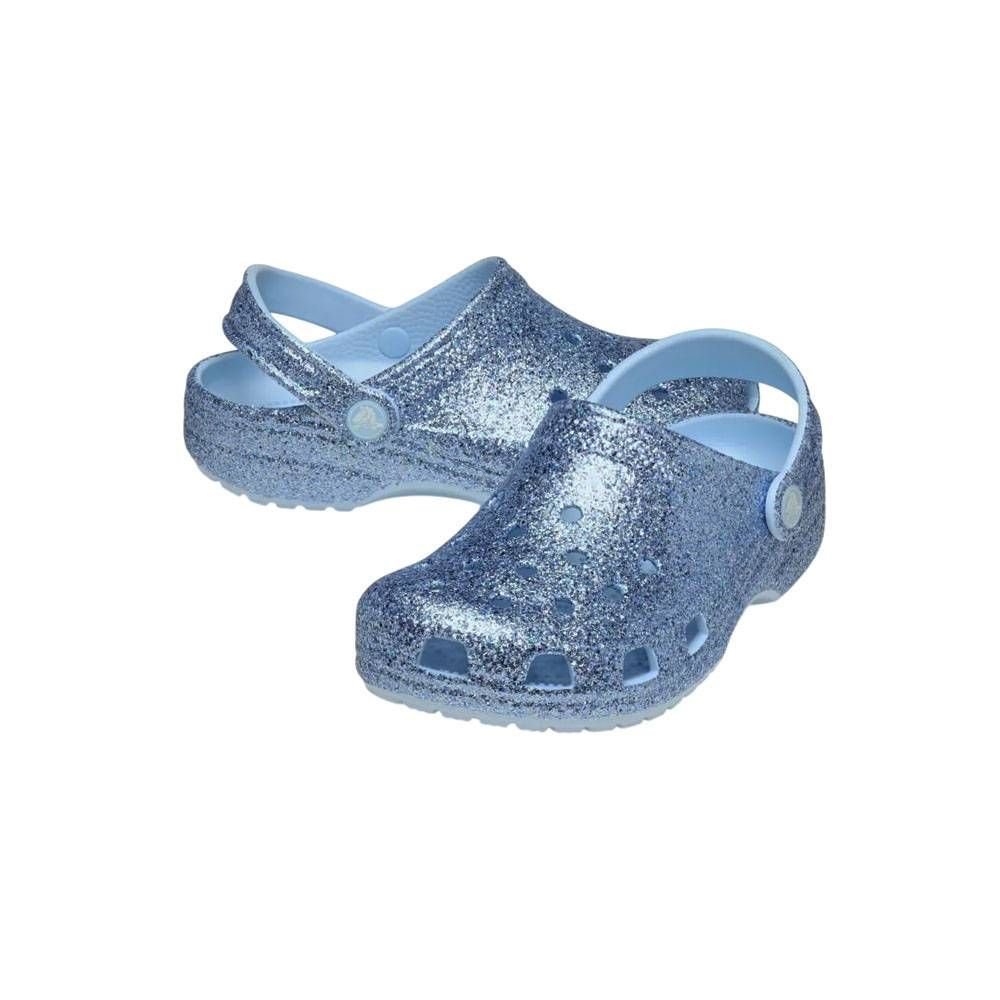 Sandália Inf Crocs Classic Chunky Glitter Clog T 211940-4WK Azul 4