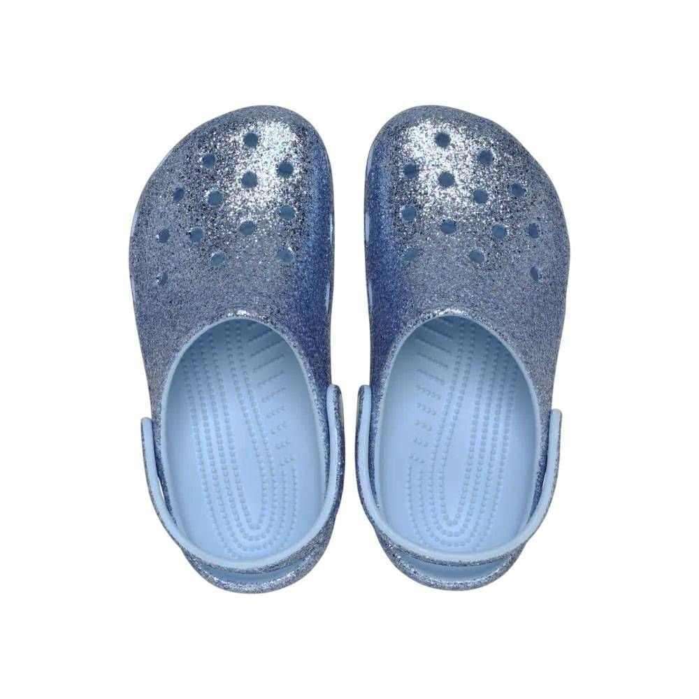 Sandália Inf Crocs Classic Chunky Glitter Clog T 211940-4WK Azul 5