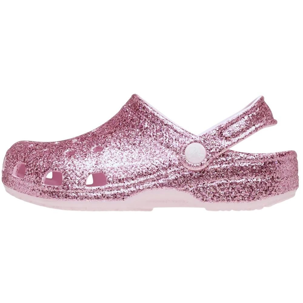 Sandália Juvenil Crocs Classic Chunky Glitter Cg K 211939-6ZW Rosa 2