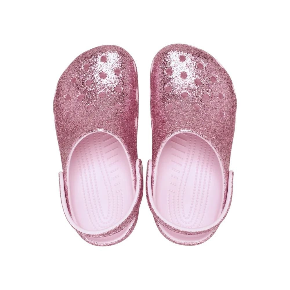 Sandália Juvenil Crocs Classic Chunky Glitter Cg K 211939-6ZW Rosa 5