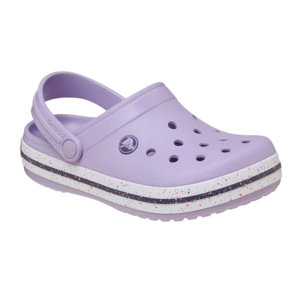 Sandália Juvenil Crocs Crocband Speckled Band CgK 211645-530 Lilás/Roxo 2