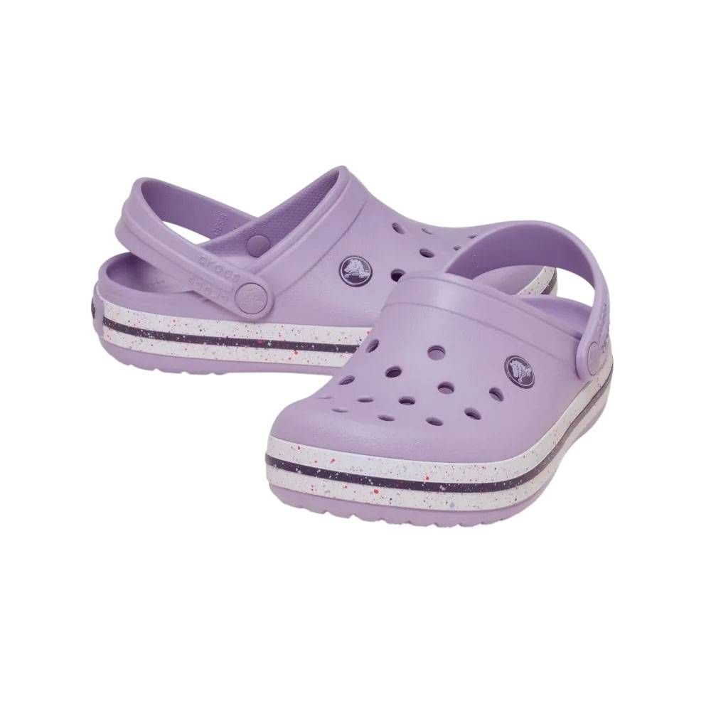 Sandália Juvenil Crocs Crocband Speckled Band CgK 211645-530 Lilás/Roxo 3