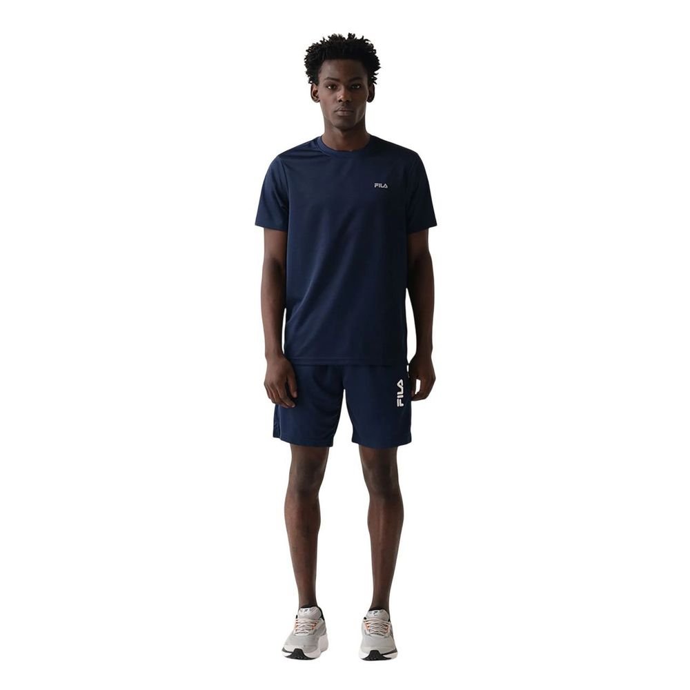 Camiseta Fila M/C Basic Sports II Masculina F11AT00721-729 Azul Marinho/Branco 2