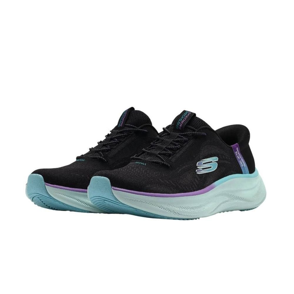 Tênis Skechers Cloud Perfectly Plush Feminino 150560-BKMT Preto/Roxo 3