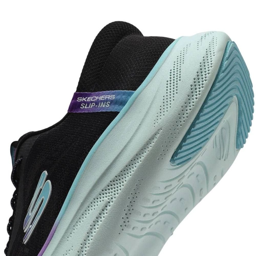Tênis Skechers Cloud Perfectly Plush Feminino 150560-BKMT Preto/Roxo 5