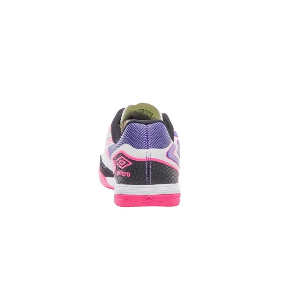 Chuteira Umbro Futsal Pro 5 Bump Club Masculina U01FB042-210 Branco/Roxo 5