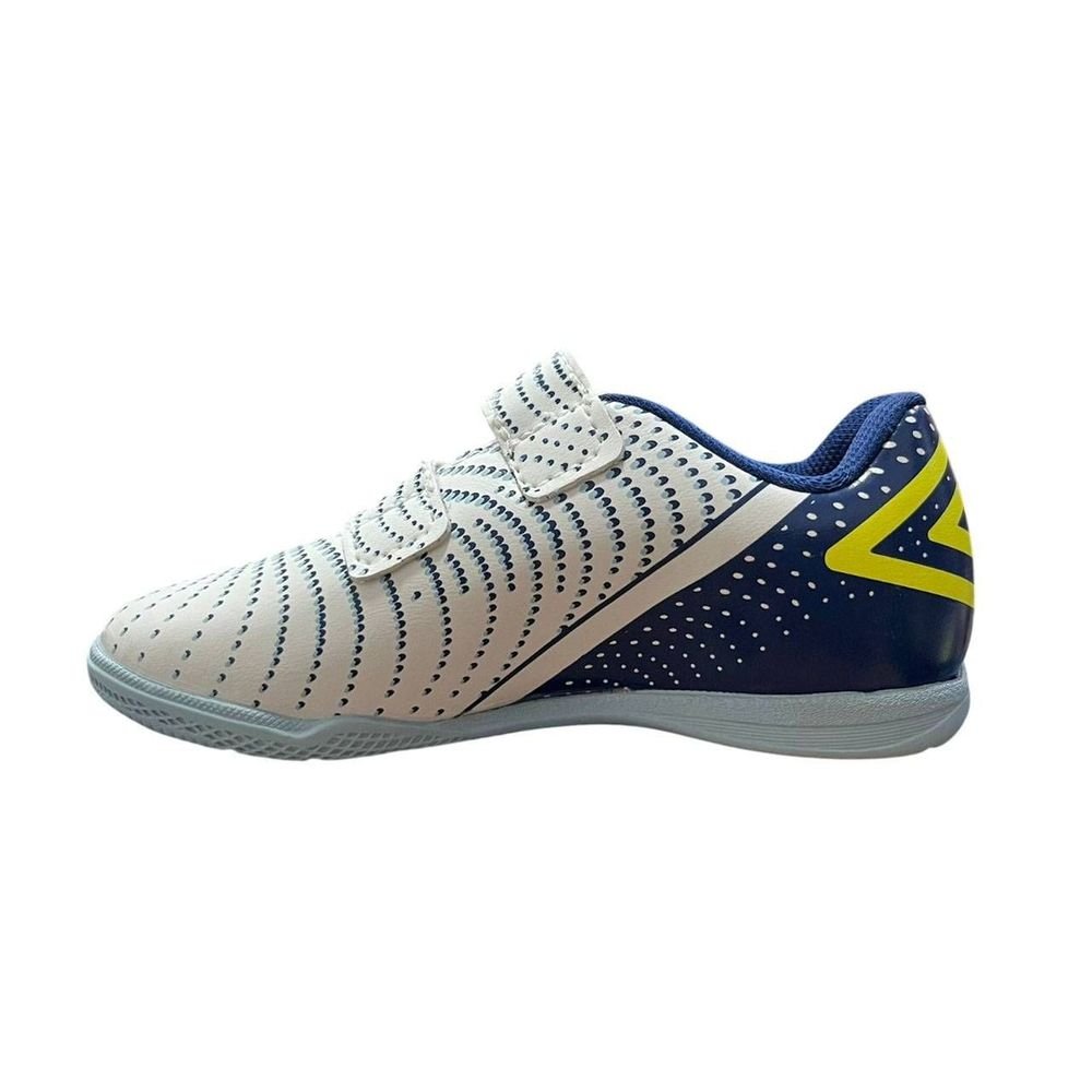 Chuteira Infantil Umbro Futsal Flip Kids U07FB00193-276 Branco/Azul 2