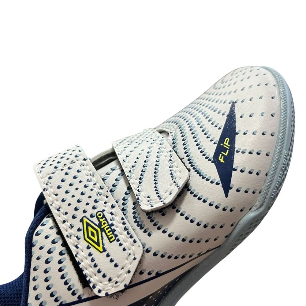 Chuteira Infantil Umbro Futsal Flip Kids U07FB00193-276 Branco/Azul 5