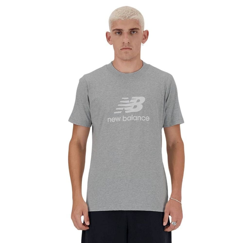 Camiseta New Balance M/C Essentials Masculina MT41502B-AG Cinza 2