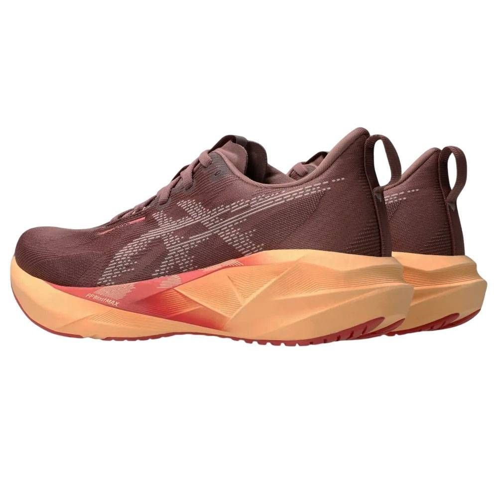 Tênis Asics Novablast 5 Feminino 1012B765-600 Bordô/Laranja 4