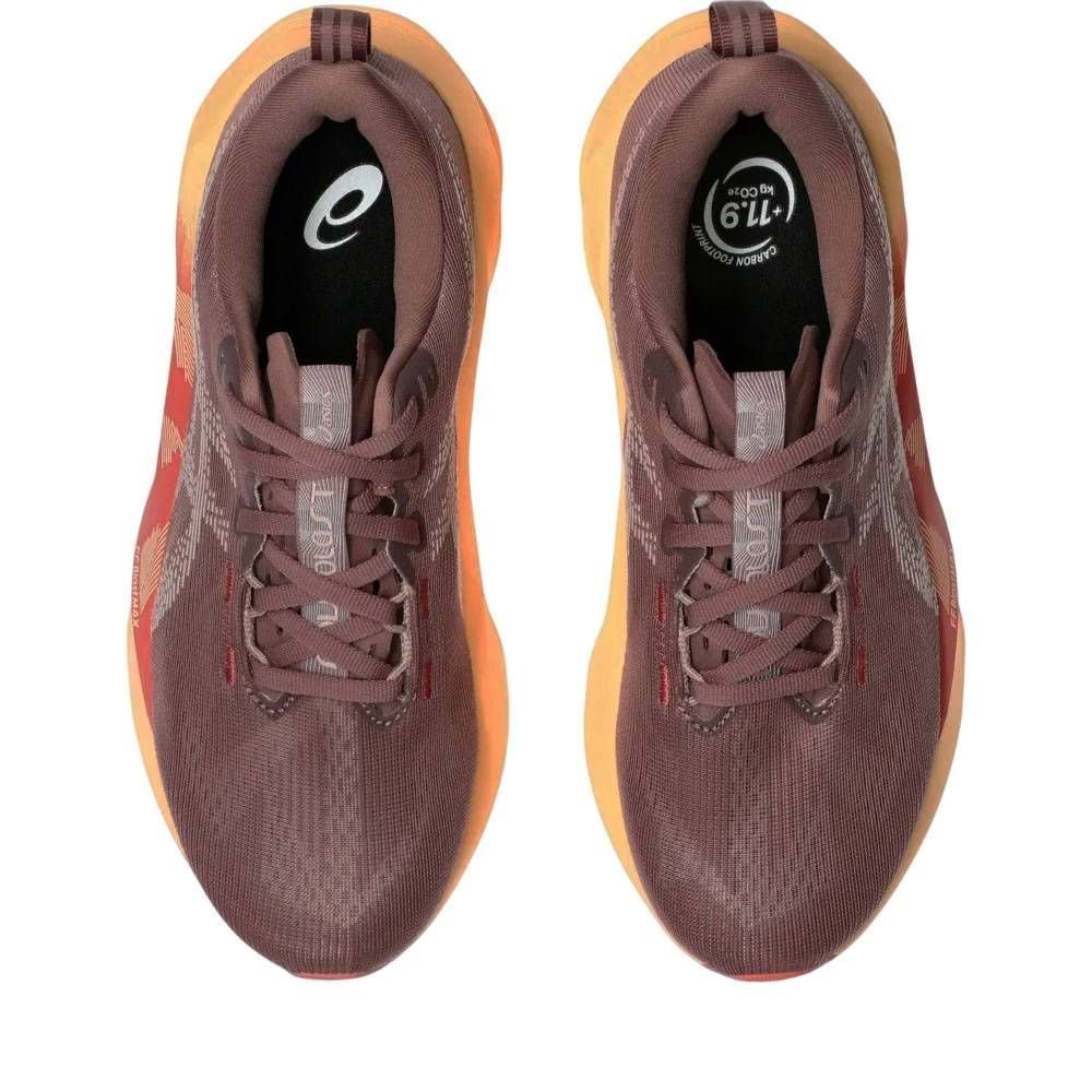 Tênis Asics Novablast 5 Feminino 1012B765-600 Bordô/Laranja 5