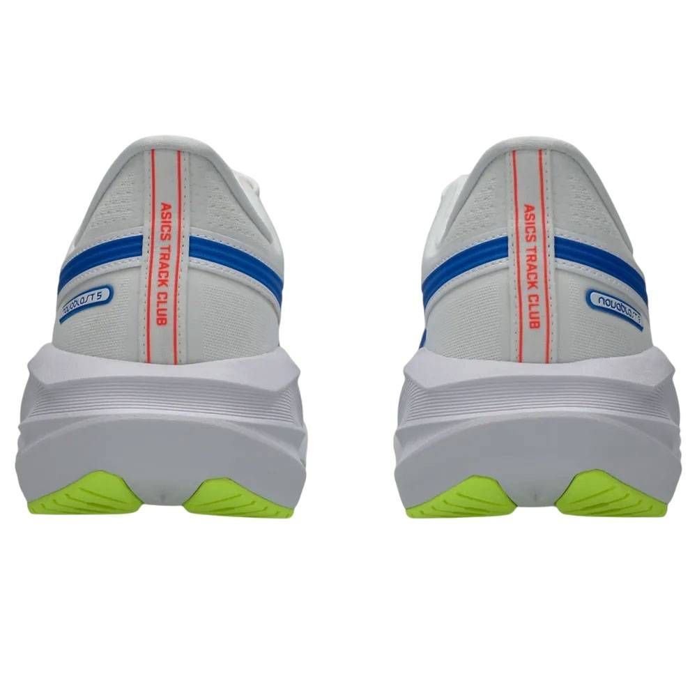 Tênis Asics Novablast 5 ATC Feminino 1012B909-100 Branco/Azul 5