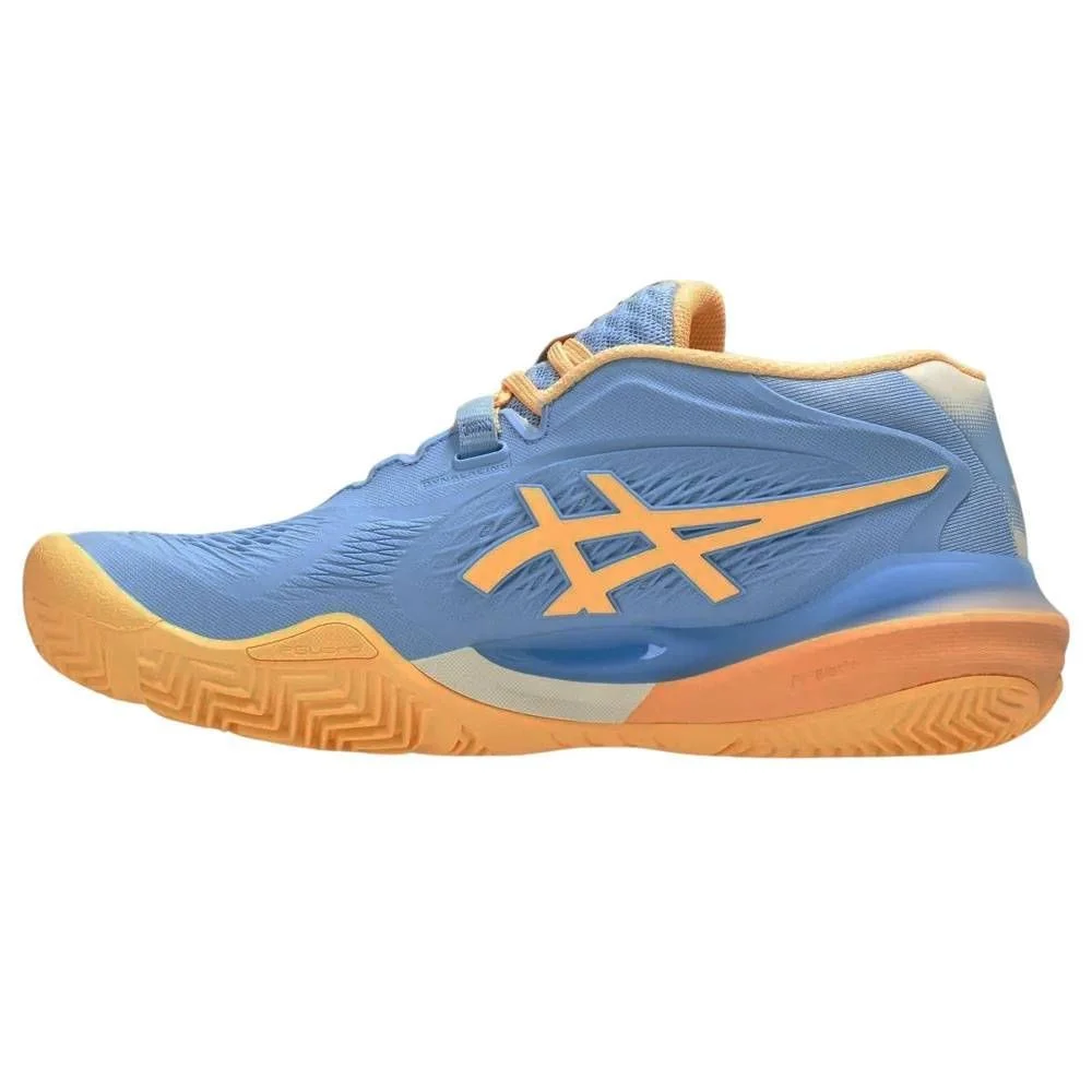 Tênis Asics Gel Resolution X Padel Feminino 1042A285-400 Azul Claro/Laranja 2