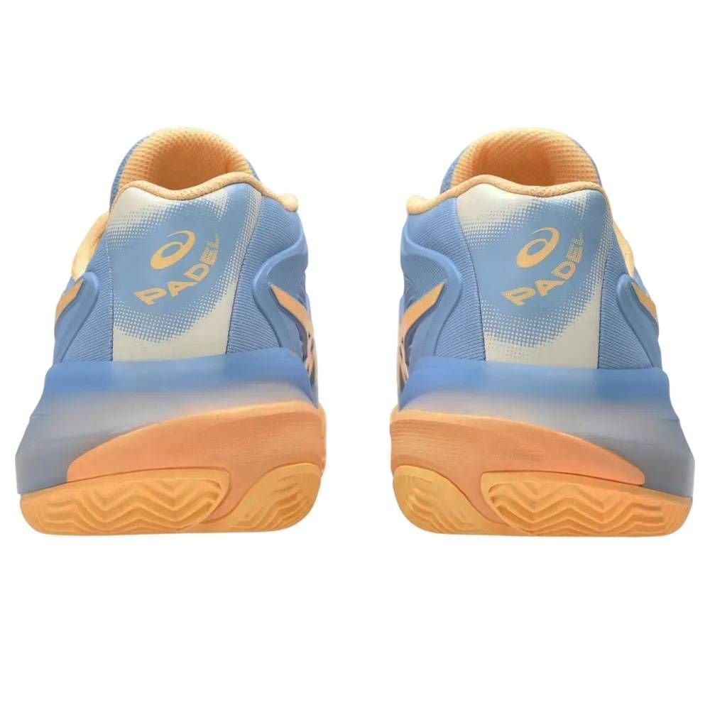 Tênis Asics Gel Resolution X Padel Feminino 1042A285-400 Azul Claro/Laranja 7