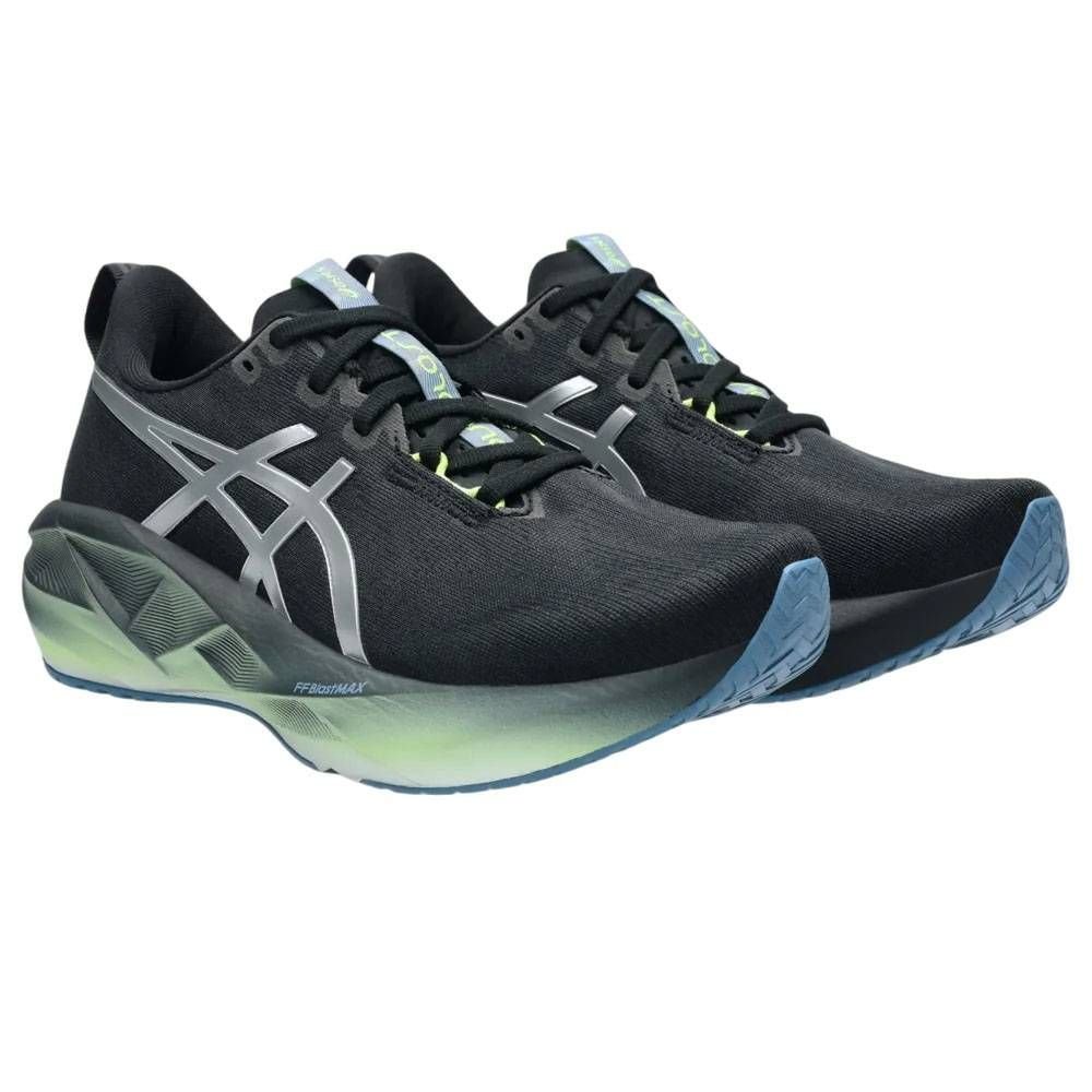 Tênis Asics Novablast 5 Luxe Feminino 1012B815-001 Preto/Verde 3