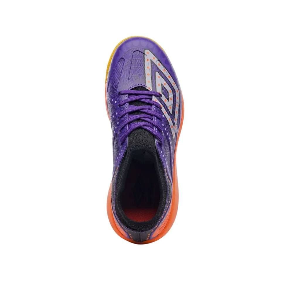 Chuteira Juvenil Futsal Umbro Ultimate U07FB00381-016 Roxo/Laranja 6