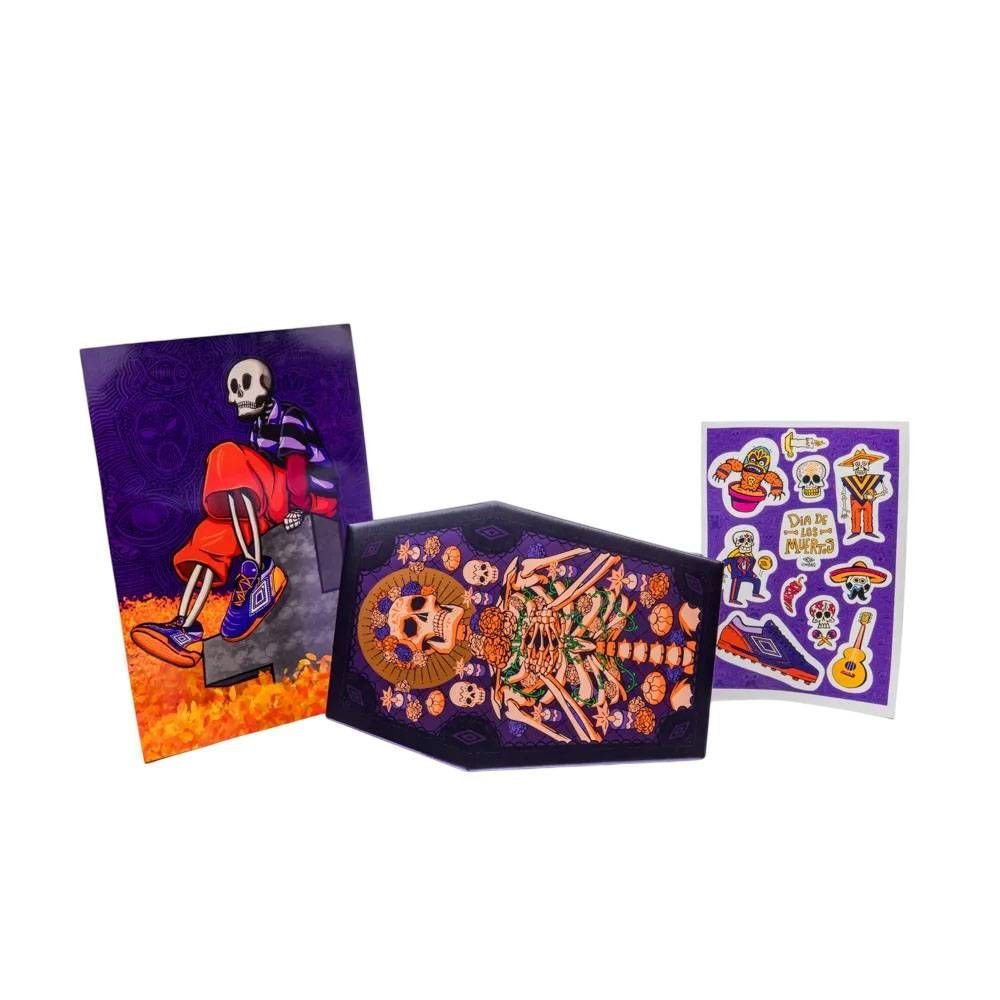 Chuteira Juvenil Futsal Umbro Ultimate U07FB00381-016 Roxo/Laranja 7