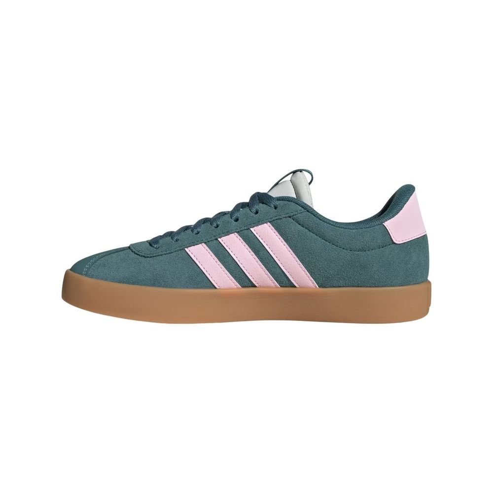 Tênis Adidas Vl Court 3.0 Feminino HP7197 Verde/Rosa Claro 2