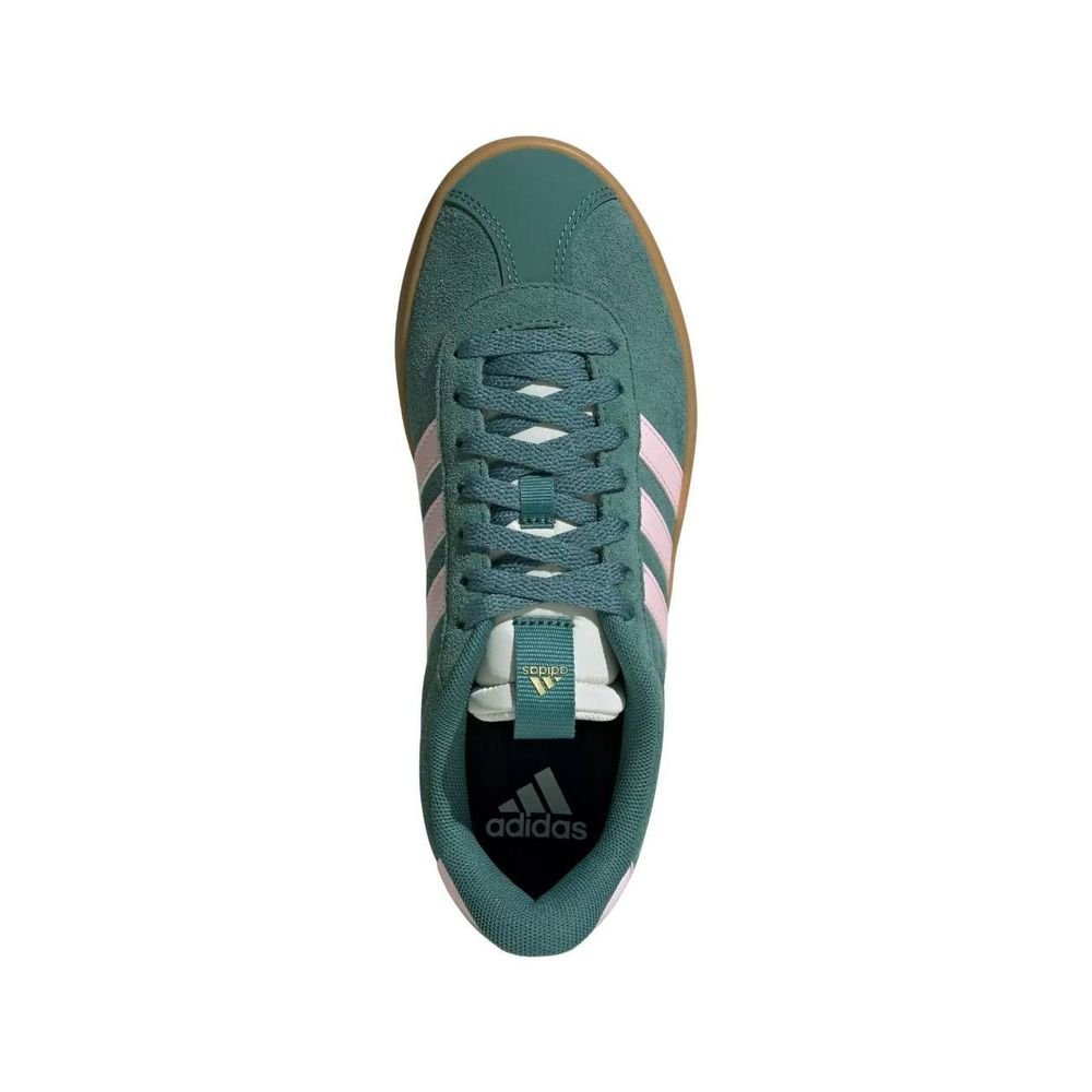 Tênis Adidas Vl Court 3.0 Feminino HP7197 Verde/Rosa Claro 6