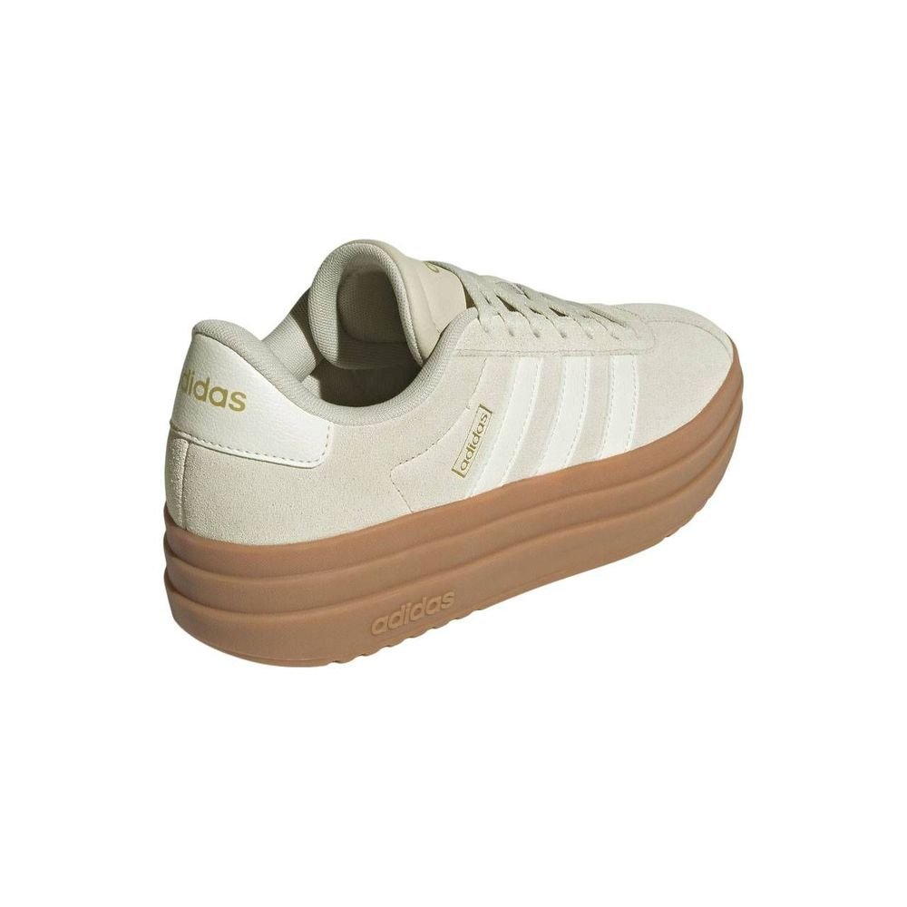 Tênis Adidas VL Court Bold Feminino JQ5633 Creme/Marrom 3