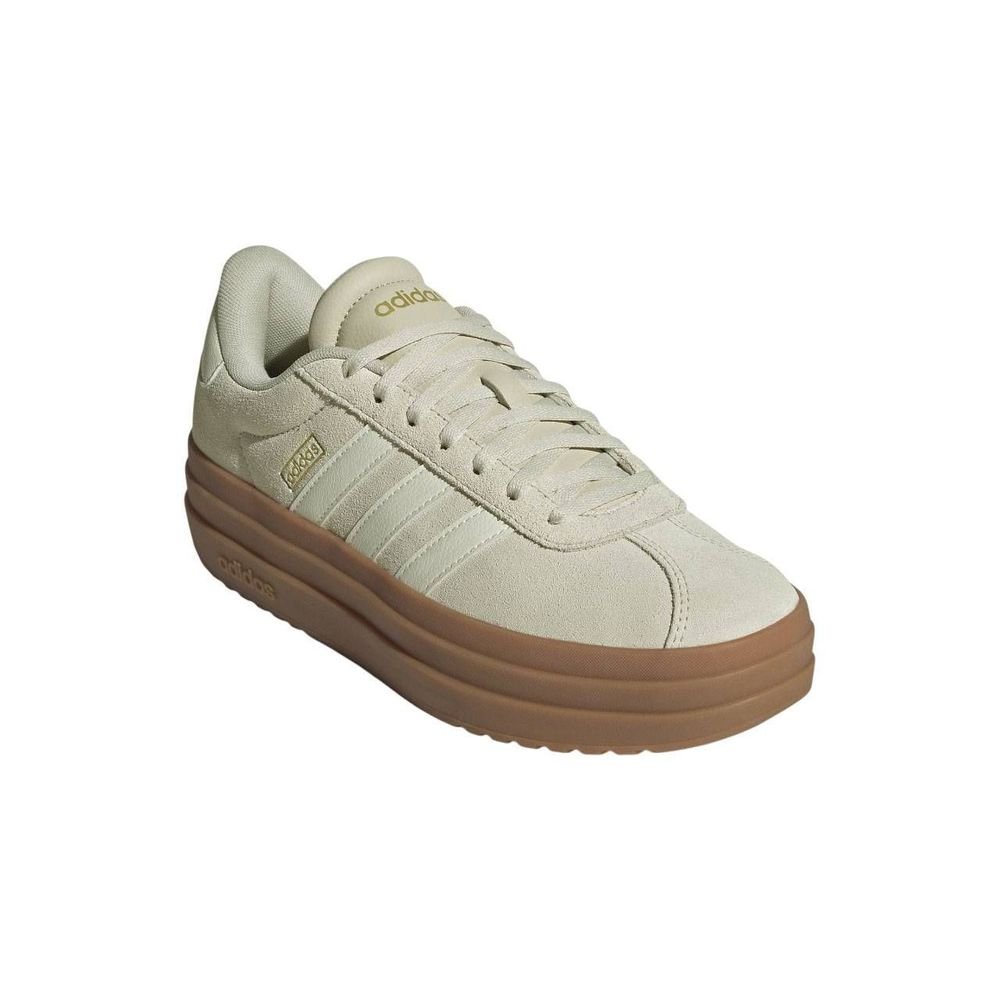 Tênis Adidas VL Court Bold Feminino JQ5633 Creme/Marrom 4