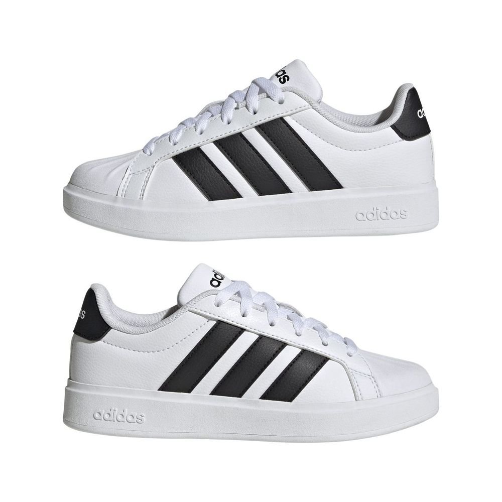 Tênis Juvenil Adidas Street Talk JQ6146 Branco/Preto 5