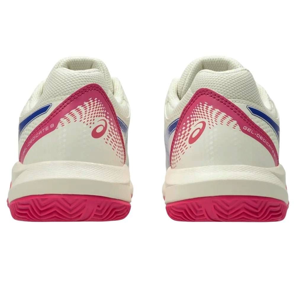 Tênis Asics Gel Dedicate 8 Clay Feminino 1042A255-105 Creme/Rosa 6