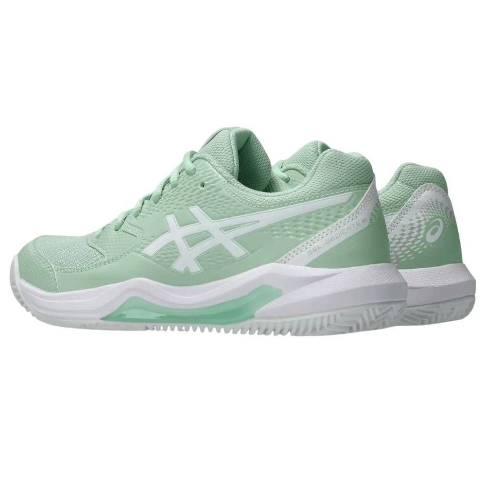 Tênis Asics Gel Dedicate 8 Clay Feminino 1042A255-300 Verde Claro/Branco 4