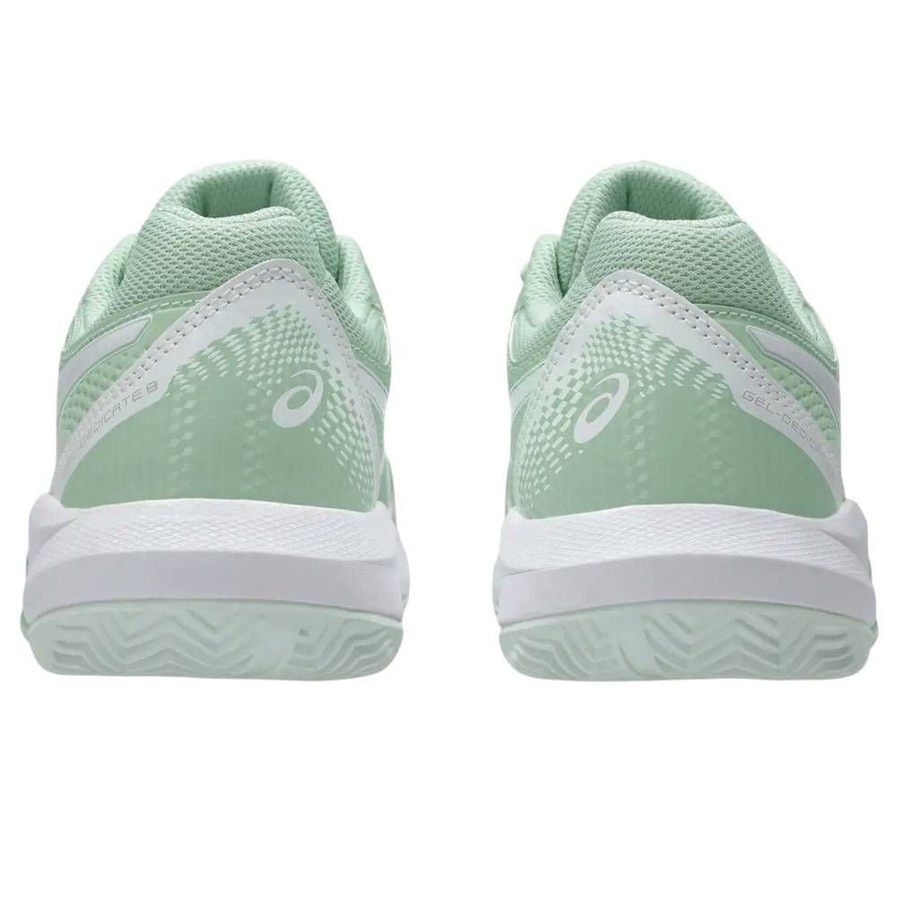 Tênis Asics Gel Dedicate 8 Clay Feminino 1042A255-300 Verde Claro/Branco 7