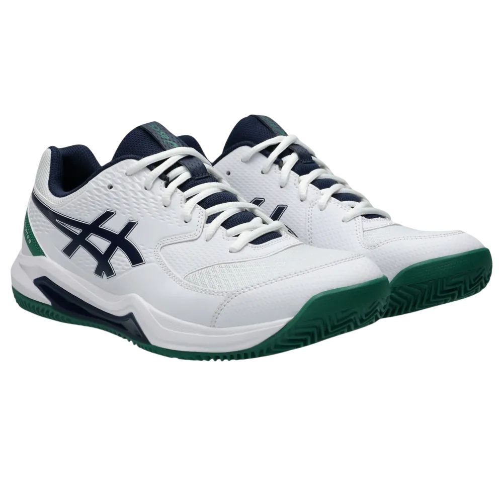 Tênis Asics Gel Dedicate 8 Clay Masculino 1041A448-105 Branco/Verde Escuro 3