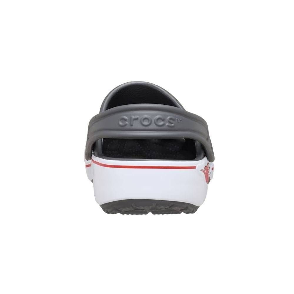 Sandália Crocs Juvenil Classic Soccer Band Clog 211605-0DA Chumbo/Vermelho 5