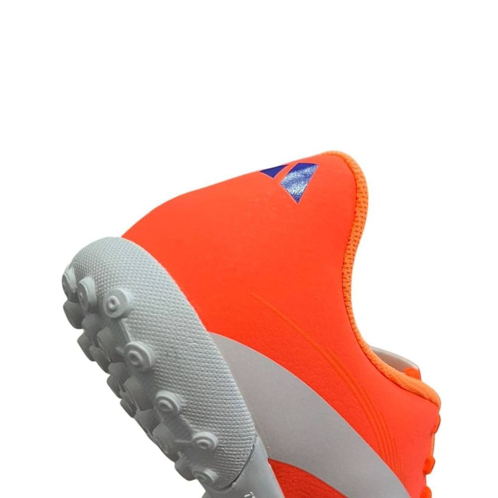 Chuteira Juvenil Adidas Society Predator 25 Essential JI1105 Laranja/Branco 4